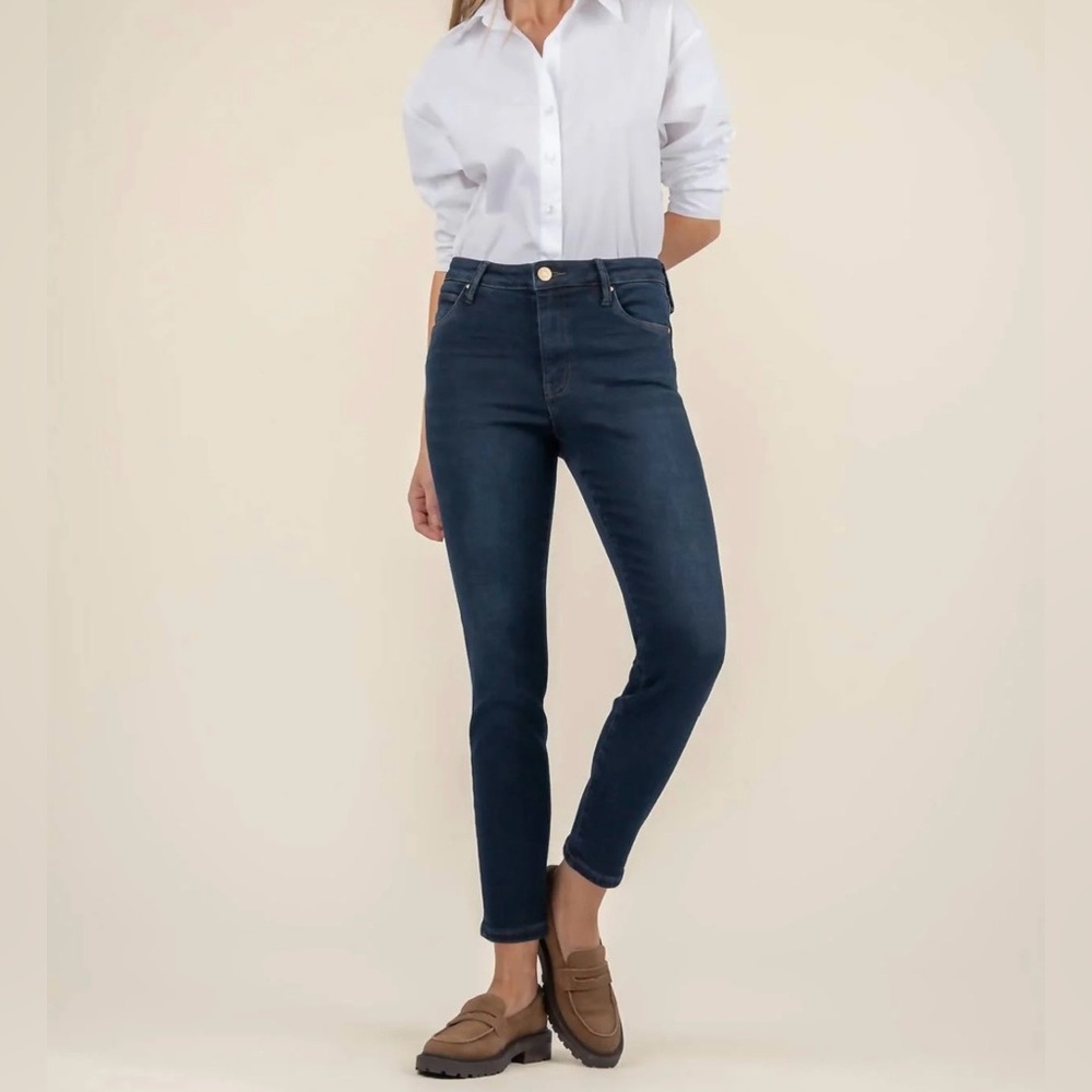 KUT From The‎ Kloth Charlize High Rise Cigarette Jeans Size 18 NWT Dark Wash